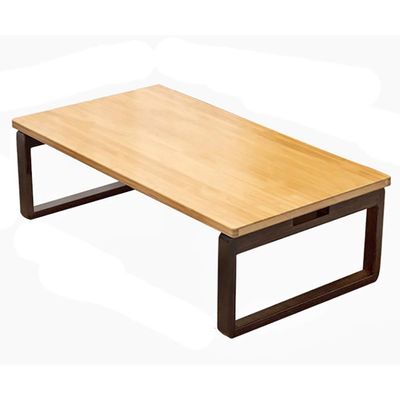 SH-tables Foldable Bamboo Coffee Table, Japanese Tatami-Style Low Table, Color C, 60 × 40 × 26 cm