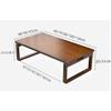 SH-tables Foldable Bamboo Coffee Table, Japanese Tatami-Style Low Table, Color C, 60 × 40 × 26 cm view 2