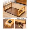 SH-tables Foldable Bamboo Coffee Table, Japanese Tatami-Style Low Table, Color C, 60 × 40 × 26 cm view 3