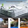 Transparent PVC Heavy-Duty Waterproof Tarp with Grommets, 0.3 mm, 1.2 x 5 m view 2