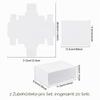 BENECREAT 20-Pack Kraft Paper Drawer Boxes, 11.3 x 8.3 x 4.5 cm, White view 3