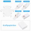 BENECREAT 20-Pack Kraft Paper Drawer Boxes, 11.3 x 8.3 x 4.5 cm, White view 4