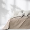 RESTILO Softa Reversible Bedspread, Beige/Cappuccino, 170 x 210 cm view 3