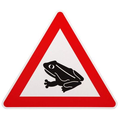 Original Traffic Sign 101-14 Amphibian Migration, Right-Side Installation, 900 mm, RA1