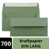 700 Kraft Paper DL Envelopes, Green, Self-Adhesive, 11 x 22 cm view 2