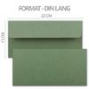 700 Kraft Paper DL Envelopes, Green, Self-Adhesive, 11 x 22 cm view 4