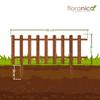 Floranica Wooden Garden Edging Fence, 40 x 100 cm, Brown view 2