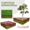 Floranica Wooden Garden Edging Fence, 40 x 100 cm, Brown view 4