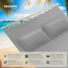 tectake Double Outdoor Hammock, XXL Fabric Swing, Light Gray view 2