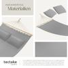 tectake Double Outdoor Hammock, XXL Fabric Swing, Light Gray view 4