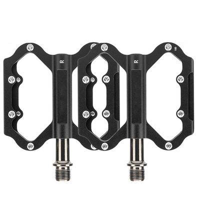 MU Mountain Bike Pedals, Anti-Slip, 3 Bearings, 9/16-Inch Spindle, Black