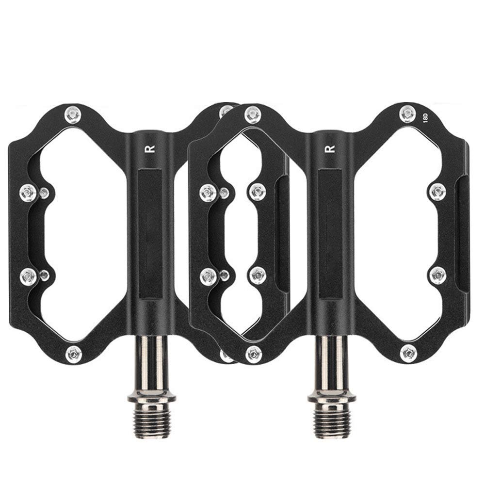MU Mountain Bike Pedals, Anti-Slip, 3 Bearings, 9/16-Inch Spindle, Black