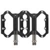 MU Mountain Bike Pedals, Anti-Slip, 3 Bearings, 9/16-Inch Spindle, Black view 1