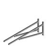 1304 mm Cuttable Stainless Steel Chimney Wall Bracket view 1