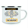 Crealuxe Enamel Mug “Cousins Are Brave, Calm, Nice… In Short: the Best” view 1