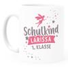 SpecialMe Personalized White Plastic Children's Cup for Schoolchildren view 2