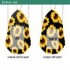SEANATIVE Aztec Tribal Drawstring Backpack, Navajo Cinch Gym Bag view 3