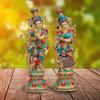 AONA Radha Krishna Brass Statue, Kishan Murti Idol, 73.7 cm, Orange view 2