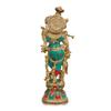 AONA Radha Krishna Brass Statue, Kishan Murti Idol, 73.7 cm, Orange view 4
