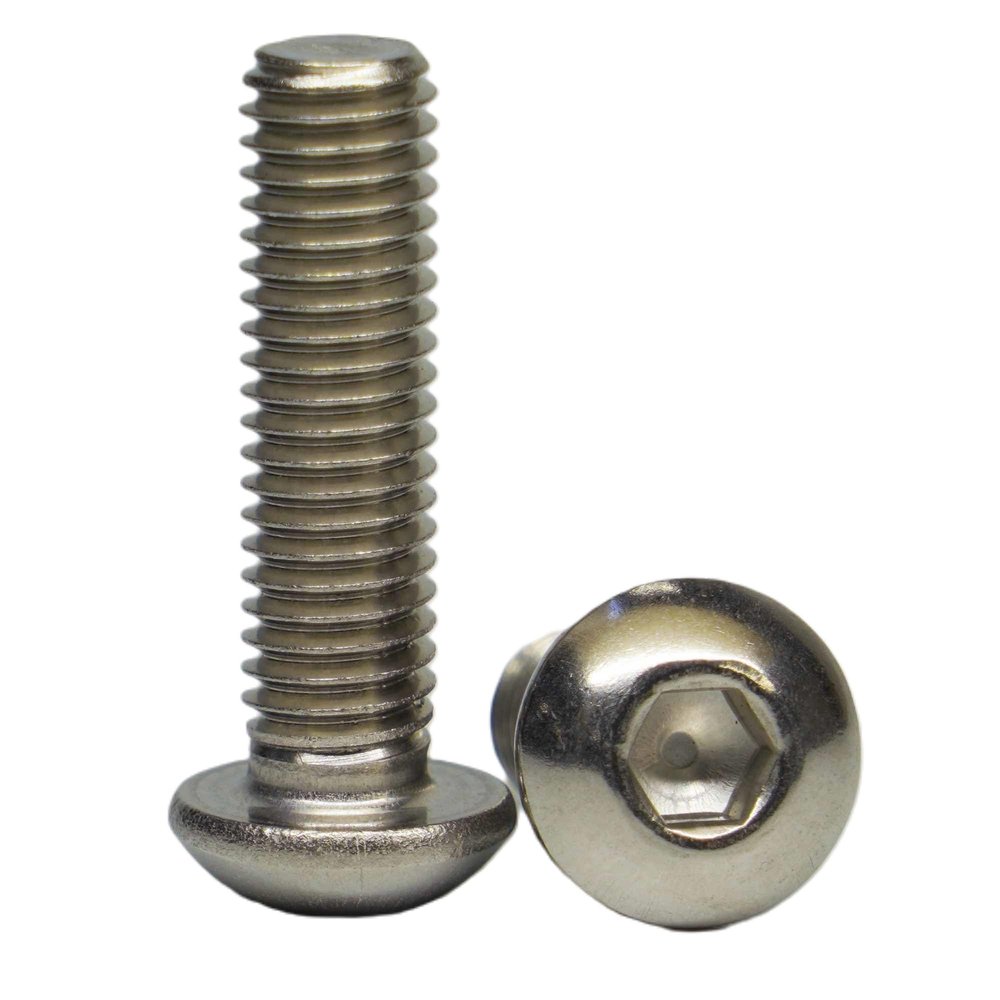 AGBERG M10 x 35 Button Head Socket Screws, Stainless Steel A2 (V2A), ISO 7380-1, 30 Pack