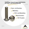 AGBERG M10 x 35 Button Head Socket Screws, Stainless Steel A2 (V2A), ISO 7380-1, 30 Pack view 3