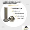 AGBERG M10 x 35 Button Head Socket Screws, Stainless Steel A2 (V2A), ISO 7380-1, 30 Pack view 4