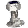 M12x40 Stainless Steel Carriage Bolts with Lock Nuts, 5-Pack view 2