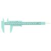 Plyisty 150 mm Vernier Caliper, Mini Plastic Caliper with Double Scale, Green view 1
