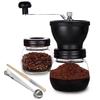 PARACITY Manual Coffee Grinder, 320 mL Ceramic Burr with 2 Glass Containers view 1