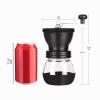 PARACITY Manual Coffee Grinder, 320 mL Ceramic Burr with 2 Glass Containers view 2