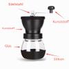 PARACITY Manual Coffee Grinder, 320 mL Ceramic Burr with 2 Glass Containers view 4