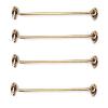 4-Pack Brass Cabin Hooks and Door Latches for Gates, Sheds, Cabinets and Windows view 1