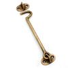 4-Pack Brass Cabin Hooks and Door Latches for Gates, Sheds, Cabinets and Windows view 4