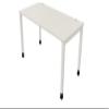 OKA Simply DL8 Square-Leg Desk with Cable Management (White–Pure White, 120 x 80 cm) view 1