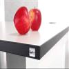 OKA Simply DL8 Square-Leg Desk with Cable Management (White–Pure White, 120 x 80 cm) view 3