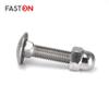 FASTON M6x65 Carriage Bolts with High-Form Hex Cap Nuts, Full Thread, Stainless Steel A2 (V2A), 100 Pieces view 3
