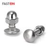 FASTON M6x65 Carriage Bolts with High-Form Hex Cap Nuts, Full Thread, Stainless Steel A2 (V2A), 100 Pieces view 4