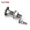 FASTON M10 x 90 Carriage Bolts with Flanged Serrated Hex Nuts, A2 Stainless Steel, 50-Pack view 3