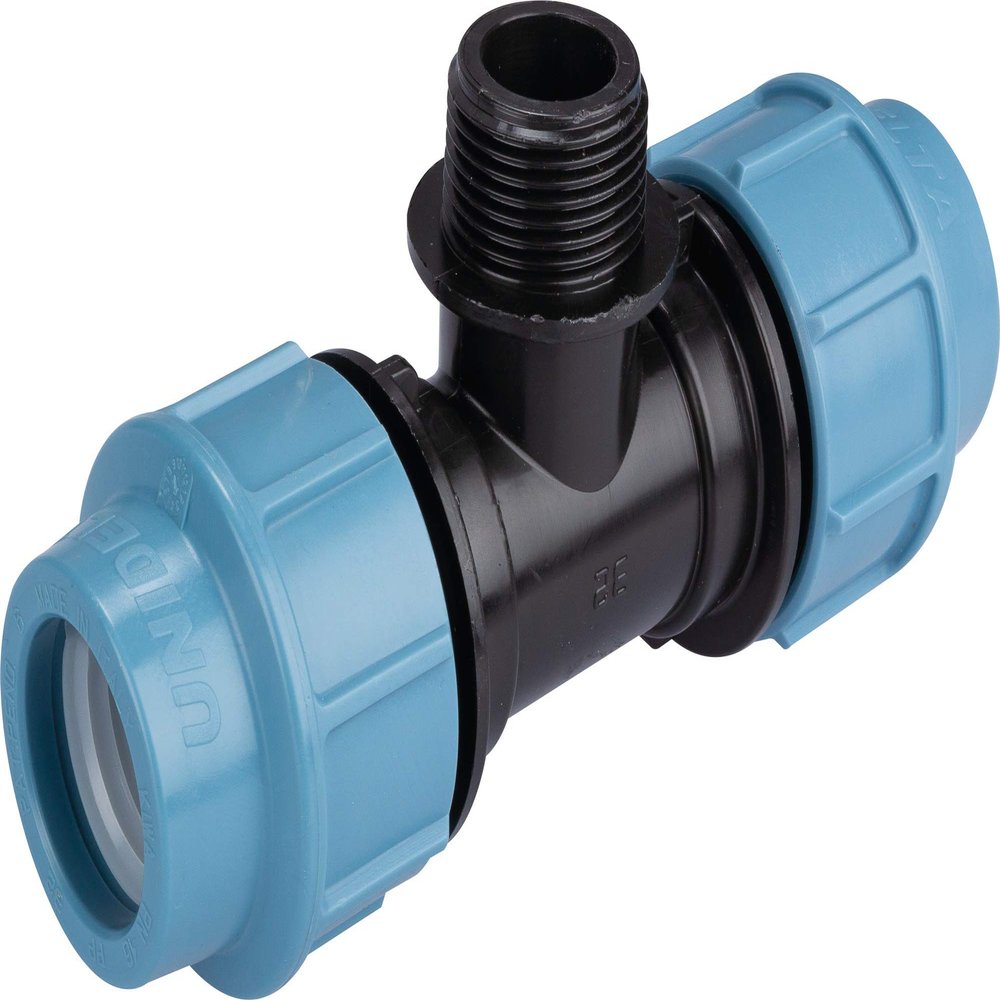 Cap Vert T-branch with male thread, 26 x 34 mm, 32 mm