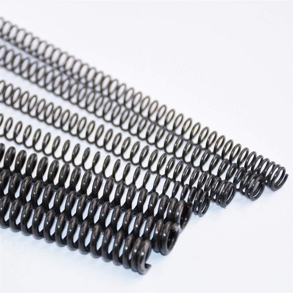 Jinchao Compression Spring, Y-Type, Black Manganese Steel, 1.6 × 10 × 305 mm