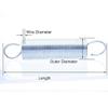 Geeyu ZHaonan Compression/Tension Springs, 10-Piece Set, White Galvanized, 0.5 x 4 x 60 mm view 3