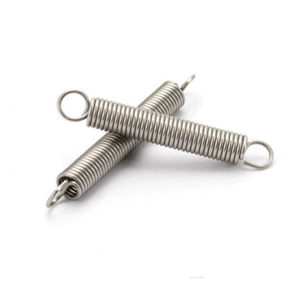 Geeyu ZHaonan Extension Spring, 10-Pack, Single-Hook, 0.5 x 4 mm, Stainless Steel, 40 mm