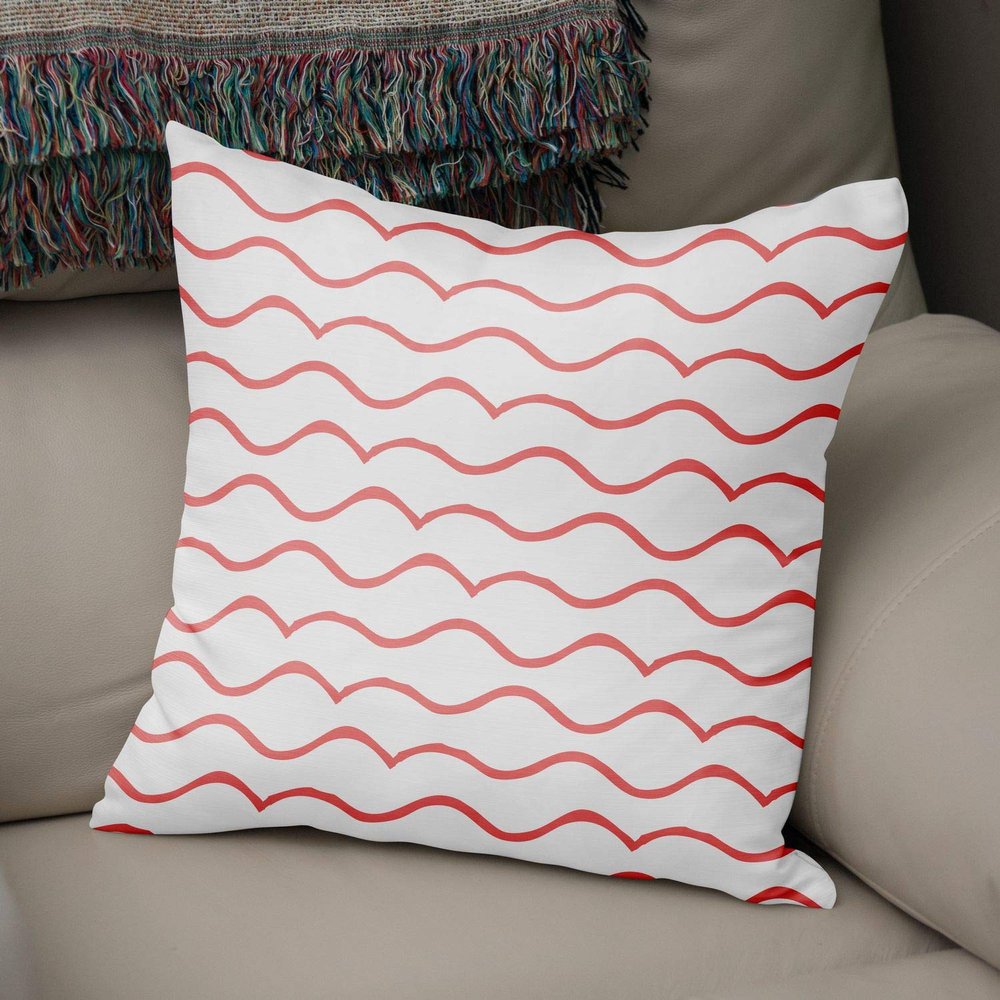 Le Jardin du Lin Decorative Pillow Cover, Random Pattern, 43 x 43 cm, Designed and Made in Turkey