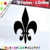 Fleur-de-Lis Flower Symbol Sticker – New Louisiana Orleans Saint view 2