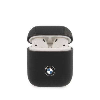BMW Genuine Leather Signature Case for AirPods, Black BMA2CSLBK
