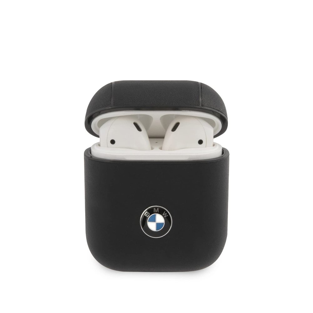 BMW Genuine Leather Signature Case for AirPods, Black BMA2CSLBK
