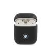 BMW Genuine Leather Signature Case for AirPods, Black BMA2CSLBK view 1