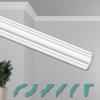 HEXIMO Modern XPS Ceiling Cornice ZG17, White, 40 m view 1