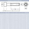 M10 x 30 mm A2 Stainless Steel Socket Head Cap Screws, 5 pcs | DIN 912 view 2