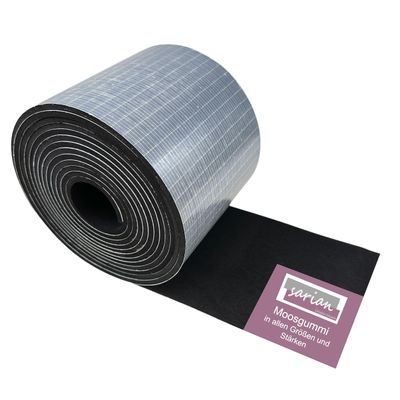 sarian Self-Adhesive EPDM Foam Rubber Sealing Tape, up to 10 m, 3–10 mm Thick
